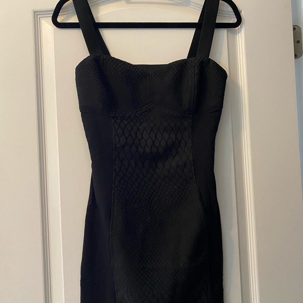 H&M black Animal Print mini dress